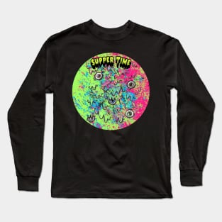 Supper Time Graphic Long Sleeve T-Shirt